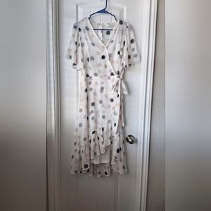 Polka Dot Wrap Dress